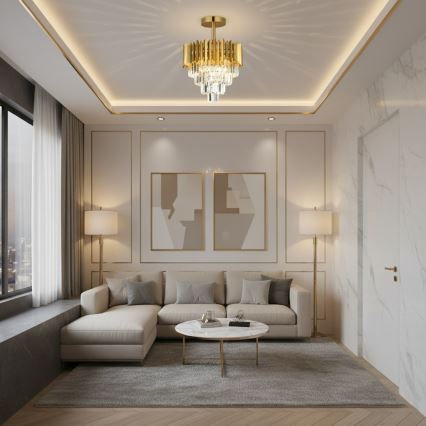 Brilagi - Prisadený luster CRISTAL 5xE14/40W/230V pr. 43 cm