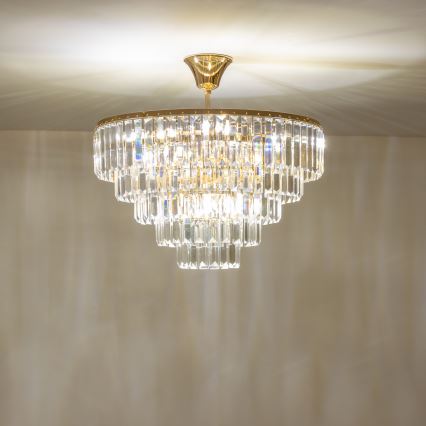 Brilagi - Prisadený luster CRYSTAL 5xE14/40W/230V zlatá