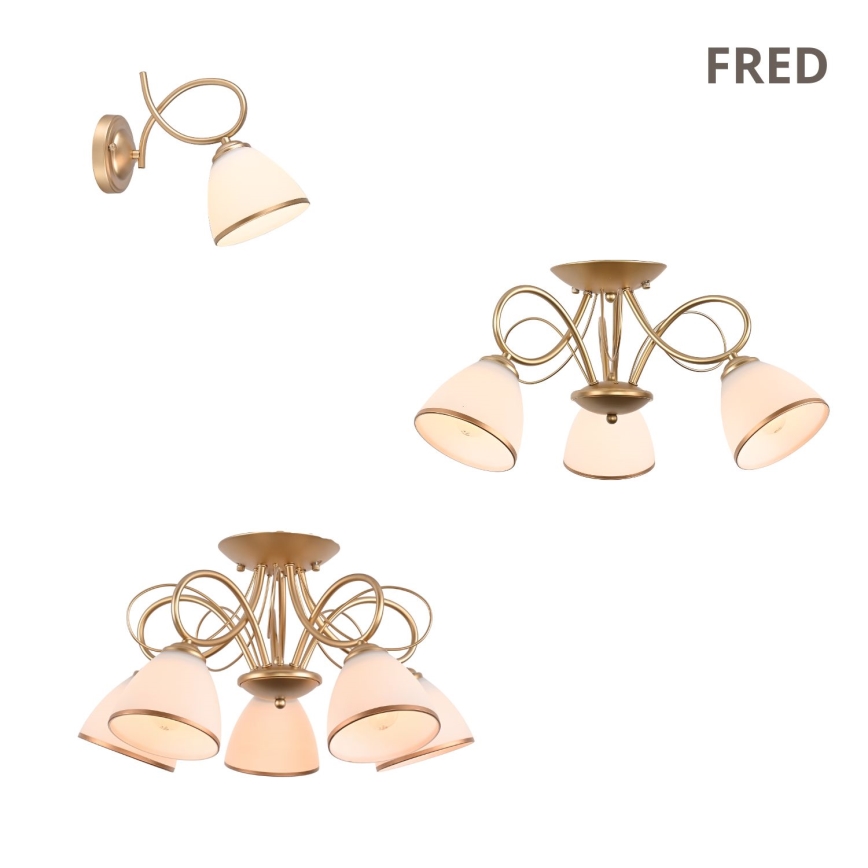 Brilagi - Prisadený luster FRED 3xE27/60W/230V, priemer 59 cm, bronzový