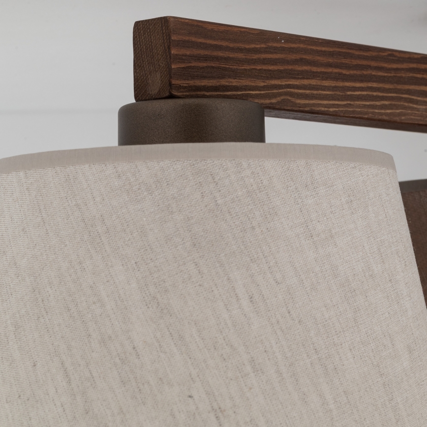 Brilagi - Prisadený luster LATTE 3xE27/15W/230V borovica/biela