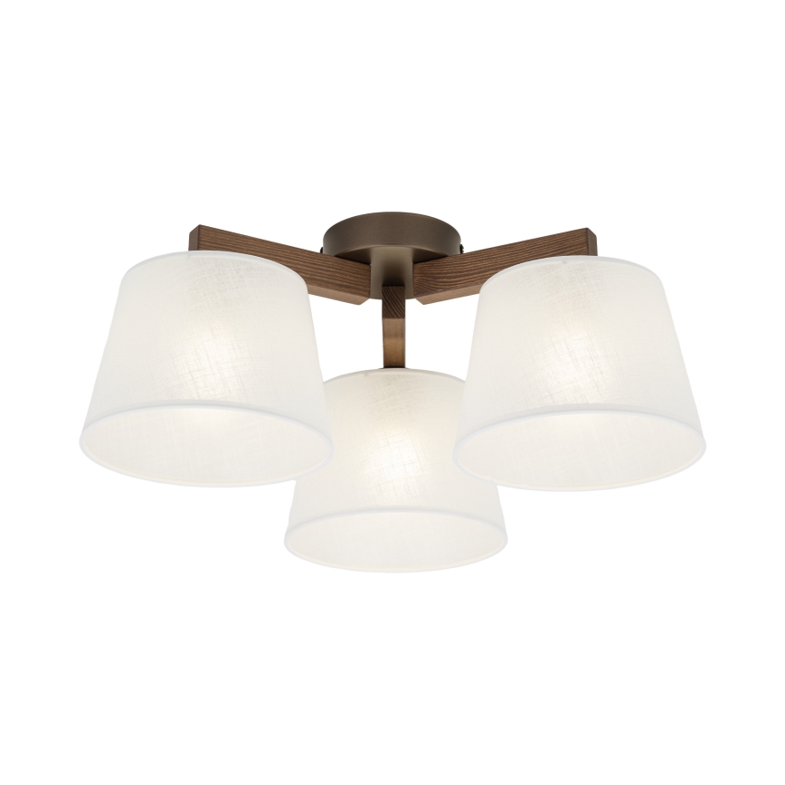 Brilagi - Prisadený luster LATTE 3xE27/15W/230V borovica/biela