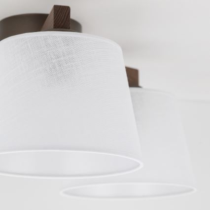 Brilagi - Prisadený luster LATTE 3xE27/15W/230V borovica/biela