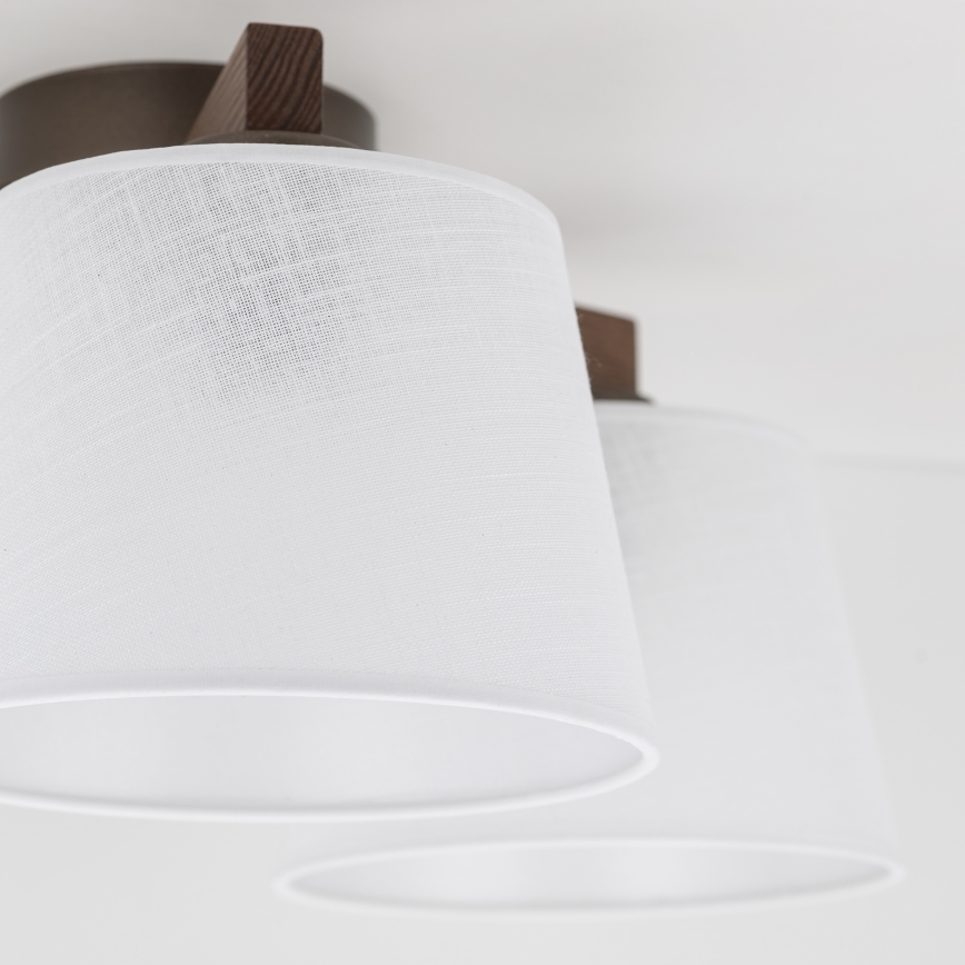 Brilagi - Prisadený luster LATTE 3xE27/15W/230V borovica/biela