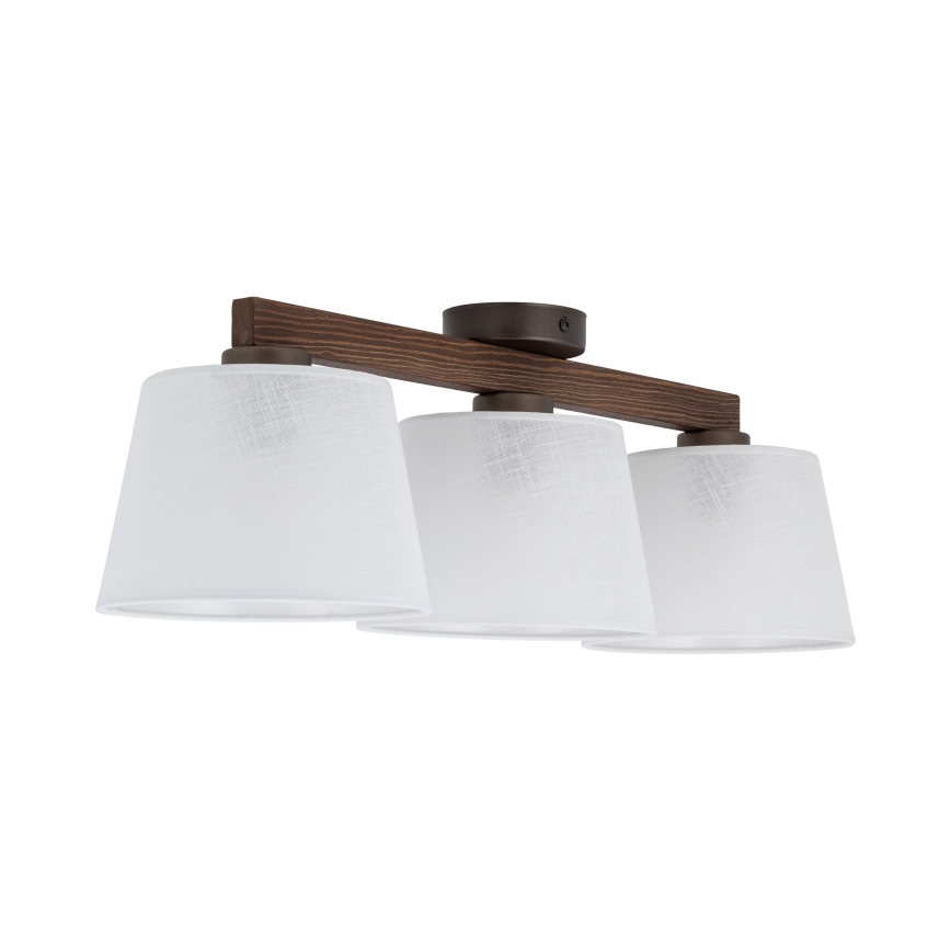 Brilagi - Prisadený luster LATTE 3xE27/60W/230V borovica/biela