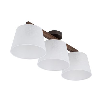 Brilagi - Prisadený luster LATTE 3xE27/60W/230V borovica/biela