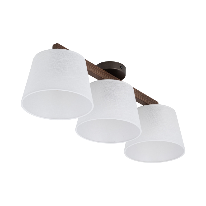 Brilagi - Prisadený luster LATTE 3xE27/60W/230V borovica/biela