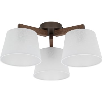 Brilagi - Prisadený luster LATTE 3xE27/60W/230V borovica/biela