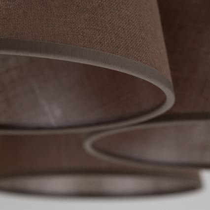 Brilagi - Prisadený luster LATTE 5xE27/15W/230V borovica/hnedá