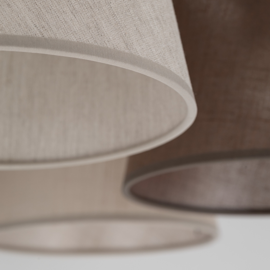 Brilagi - Prisadený luster LATTE 5xE27/15W/230V borovica/mix