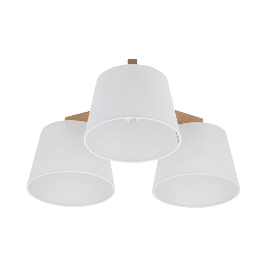 Brilagi - Prisadený luster LATTE SABIA 3xE27/15W/230V borovica/biela