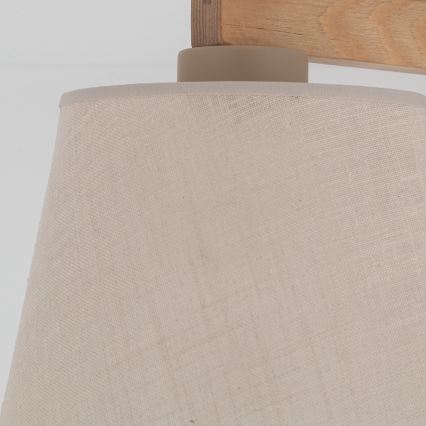 Brilagi - Prisadený luster LATTE SABIA 3xE27/60W/230V borovica/béžová