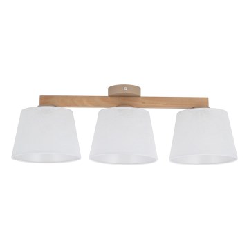 Brilagi - Prisadený luster LATTE SABIA 3xE27/60W/230V borovica/biela