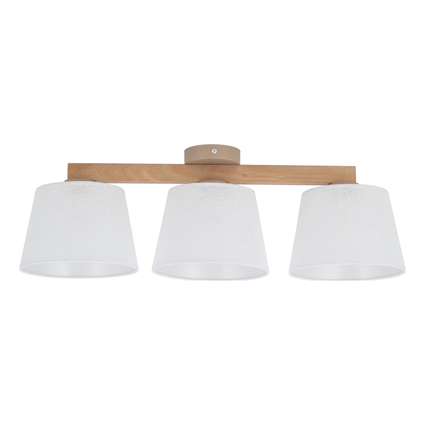 Brilagi - Prisadený luster LATTE SABIA 3xE27/60W/230V borovica/biela