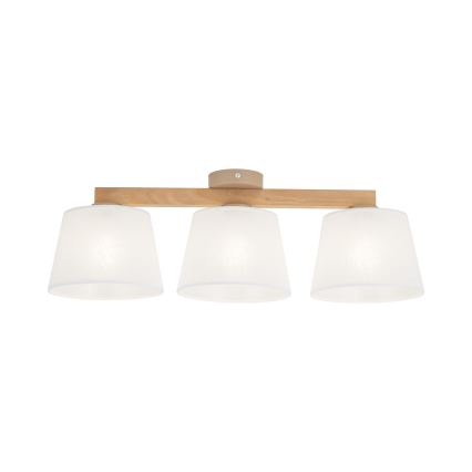 Brilagi - Prisadený luster LATTE SABIA 3xE27/60W/230V borovica/biela