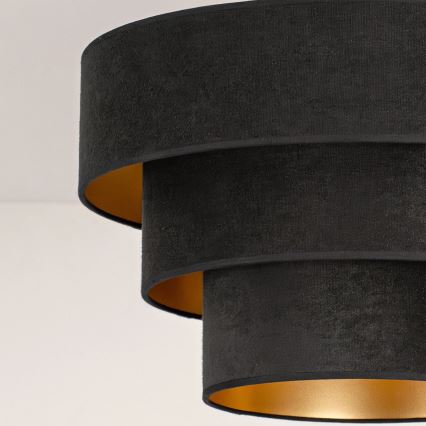 Brilagi - Prisadený luster LUNETA 1xE27/60W/230V pr. 40 cm čierna/zlatá