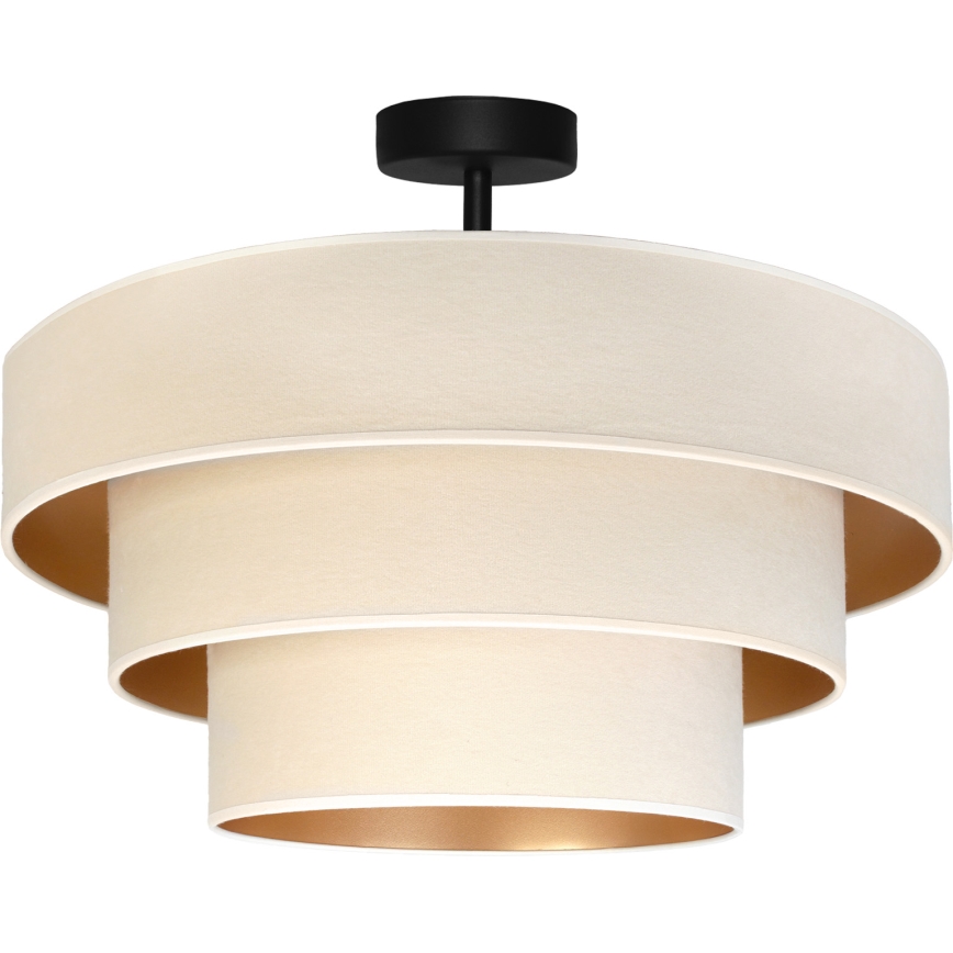 Brilagi - Prisadený luster LUNETA 1xE27/60W/230V, priemer 40 cm, krémová/zlatá