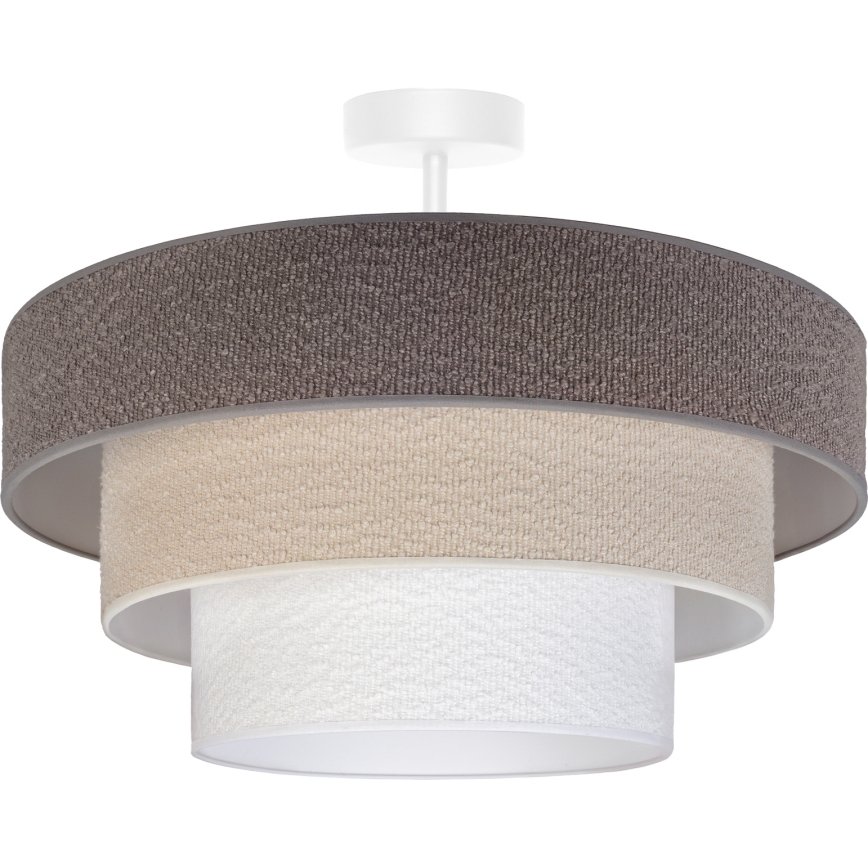 Brilagi - Prisadený luster LUNETA 1xE27/60W/230V priemer 40 cm sivá/krémová/biela
