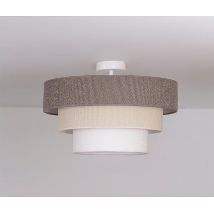 Brilagi - Prisadený luster LUNETA 1xE27/60W/230V priemer 40 cm sivá/krémová/biela