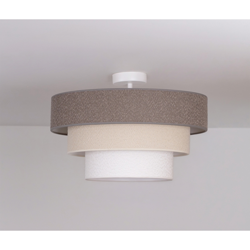 Brilagi - Prisadený luster LUNETA 1xE27/60W/230V priemer 40 cm sivá/krémová/biela