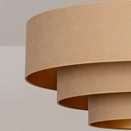 Brilagi - Prisadený luster LUNETA 3xE27/60W/230V priemer 80 cm béžová/zlatá