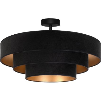 Brilagi - Prisadený luster LUNETA 3×E27/60W/230V, Ø 80 cm, čierna/zlatá