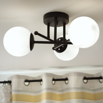 Brilagi - Prisadený luster MALIVA 3xE14/15W/230V čierna/biela