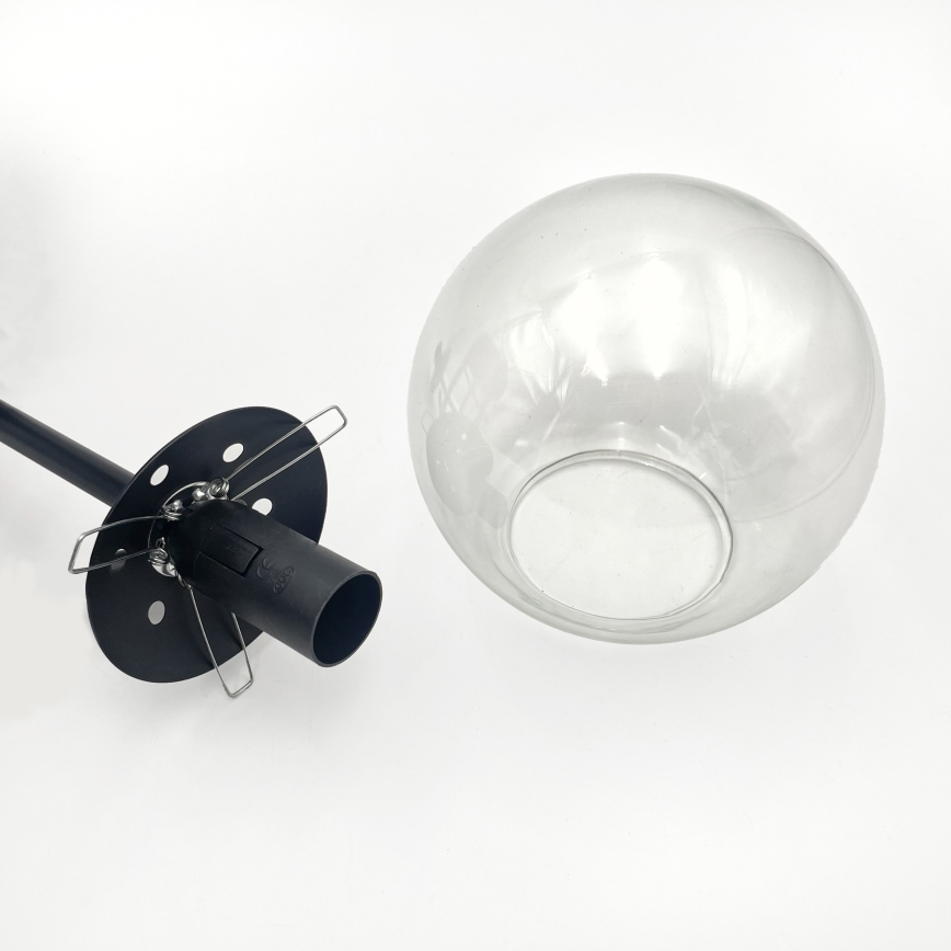 Brilagi - Prisadený luster MALIVA 4xE14/15W/230V čierna/číra