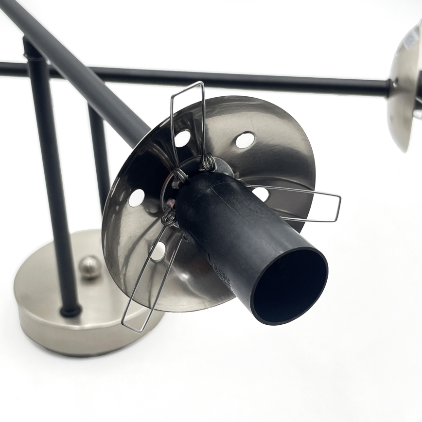 Brilagi - Prisadený luster MALIVA 4xE14/15W/230V matný chróm/dymová