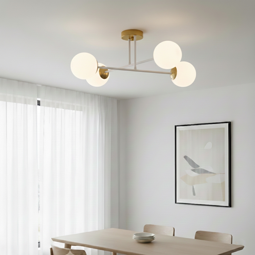 Brilagi - Prisadený luster MALIVA 4xE14/15W/230V zlatá/biela