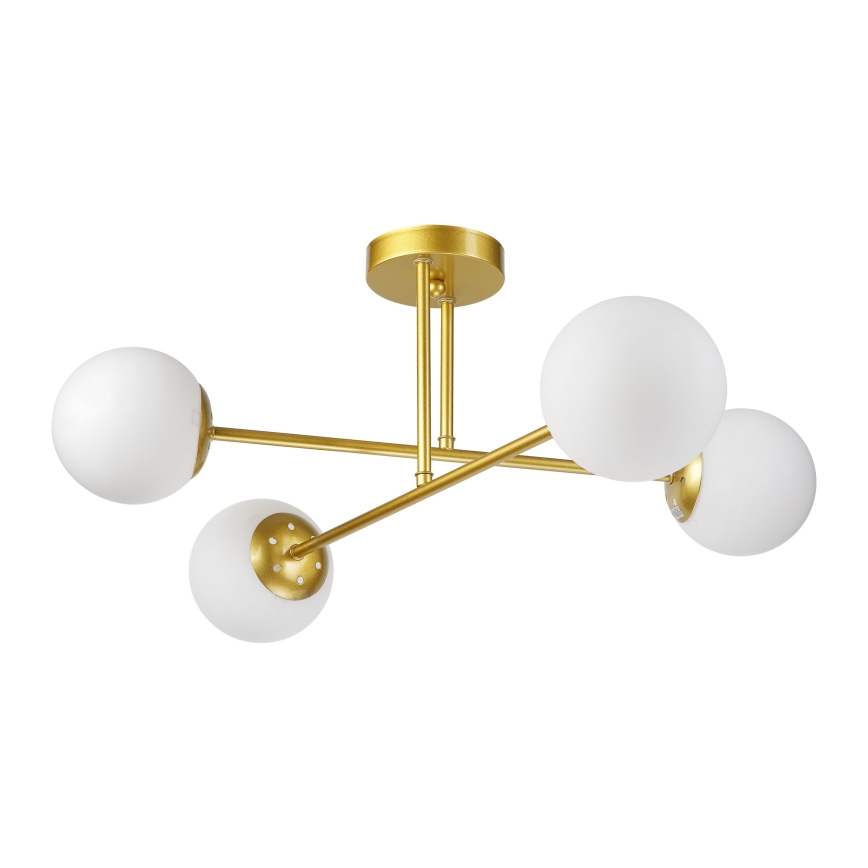 Brilagi - Prisadený luster MALIVA 4xE14/15W/230V zlatá/biela