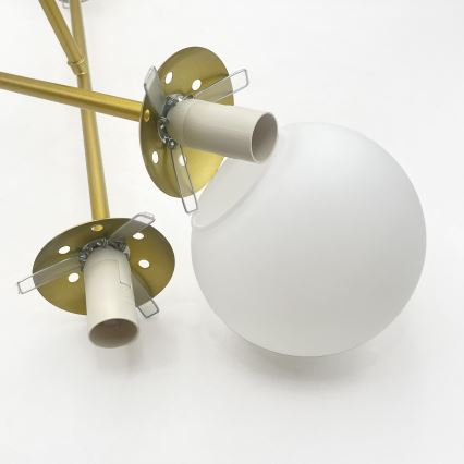 Brilagi - Prisadený luster MALIVA 4xE14/15W/230V zlatá/biela