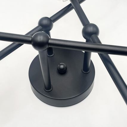 Brilagi - Prisadený luster MALIVA 6xE14/15W/230V čierna/dymová