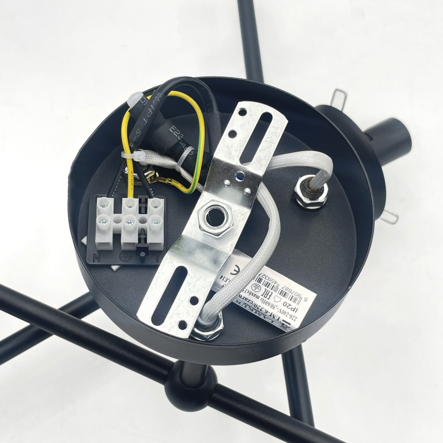 Brilagi - Prisadený luster MALIVA 6xE14/15W/230V čierna/dymová