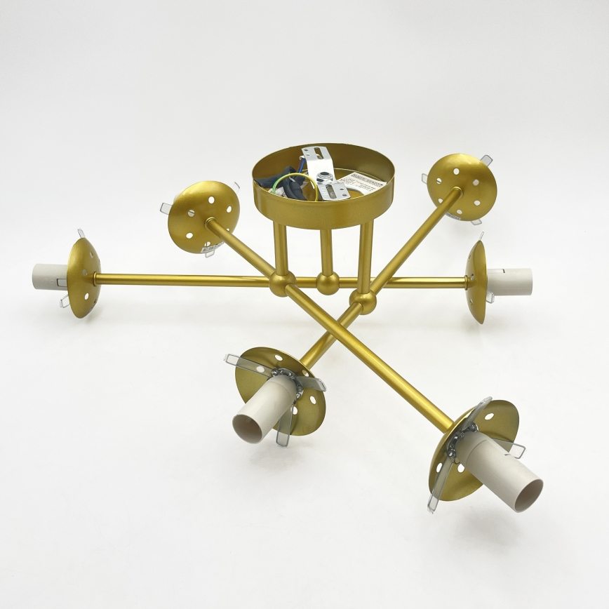 Brilagi - Prisadený luster MALIVA 6xE14/15W/230V zlatá/biela