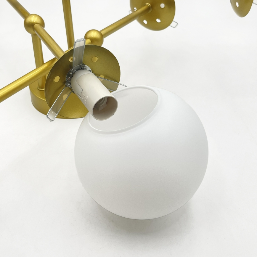 Brilagi - Prisadený luster MALIVA 6xE14/15W/230V zlatá/biela