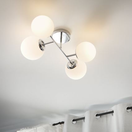 Brilagi - Prisadený luster MALONY 4xE14/20W/230V lesklý chróm