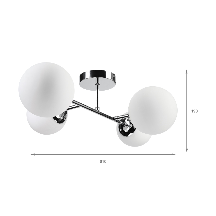 Brilagi - Prisadený luster MALONY 4xE14/20W/230V lesklý chróm