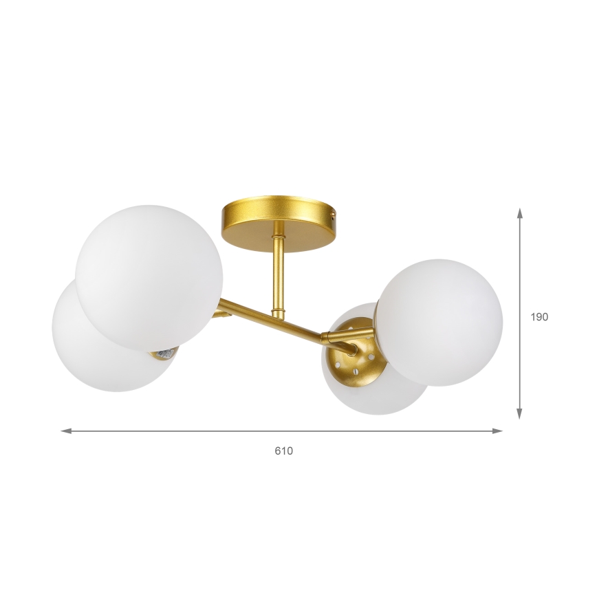 Brilagi - Prisadený luster MALONY 4xE14/20W/230V zlatý