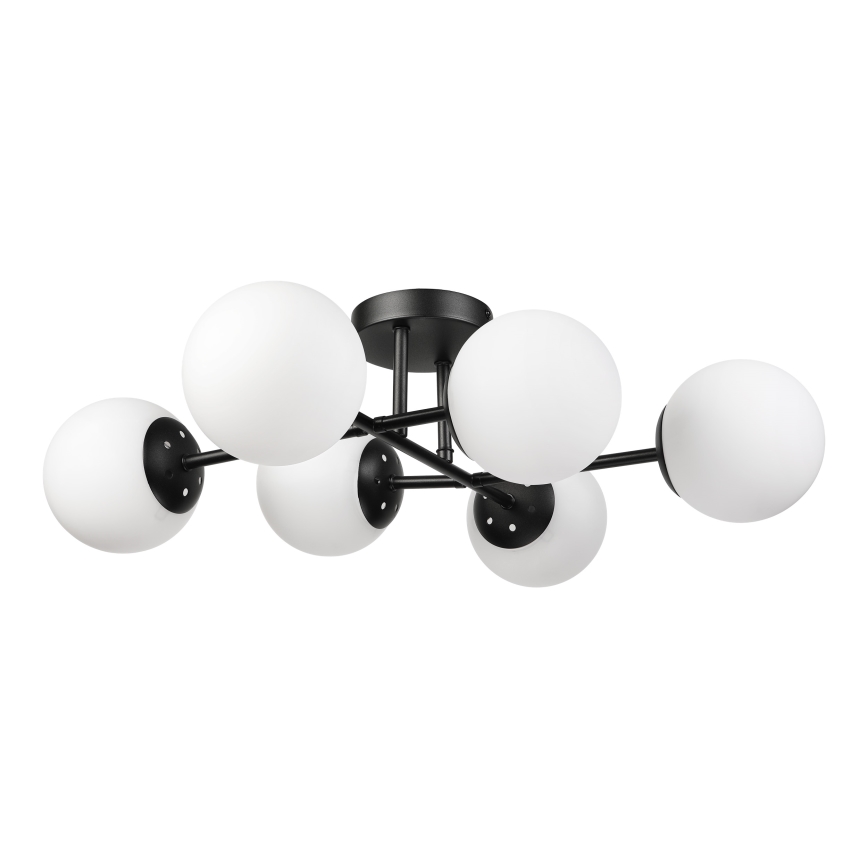 Brilagi - Prisadený luster MALONY 6xE14/20W/230V čierny