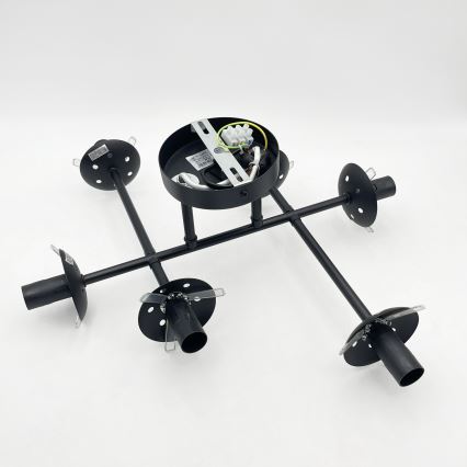 Brilagi - Prisadený luster MALONY 6xE14/20W/230V čierny