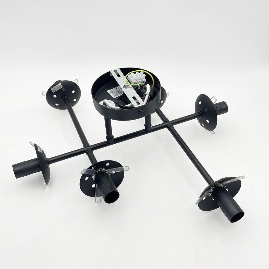 Brilagi - Prisadený luster MALONY 6xE14/20W/230V čierny