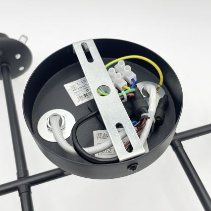 Brilagi - Prisadený luster MALONY 6xE14/20W/230V čierny