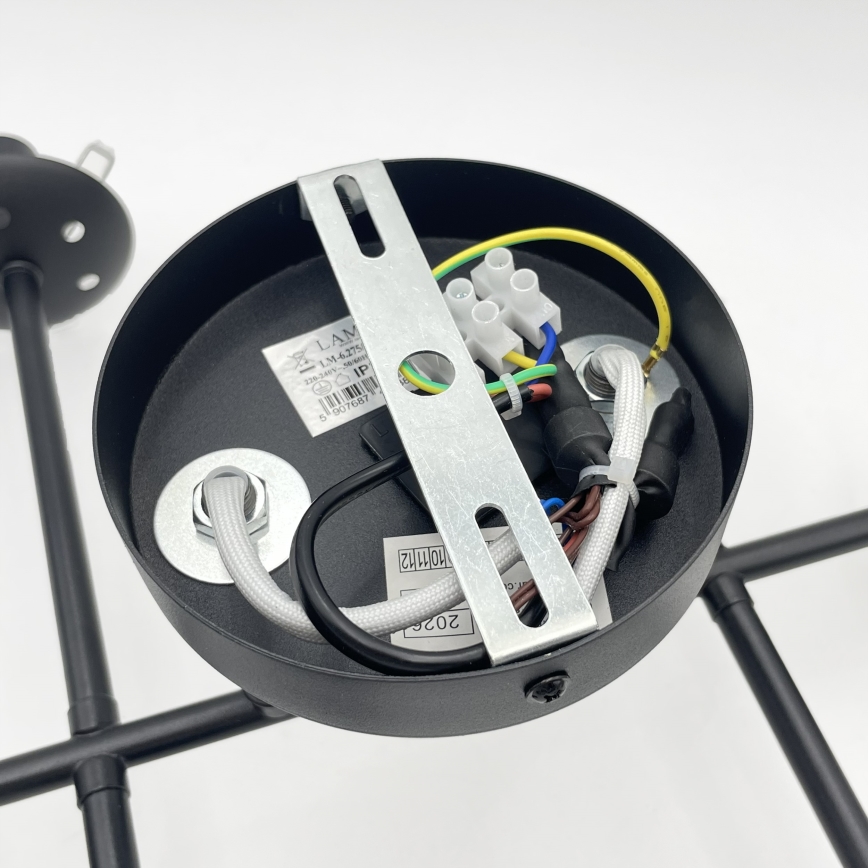 Brilagi - Prisadený luster MALONY 6xE14/20W/230V čierny