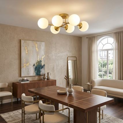 Brilagi - Prisadený luster MALONY 6xE14/20W/230V zlatý