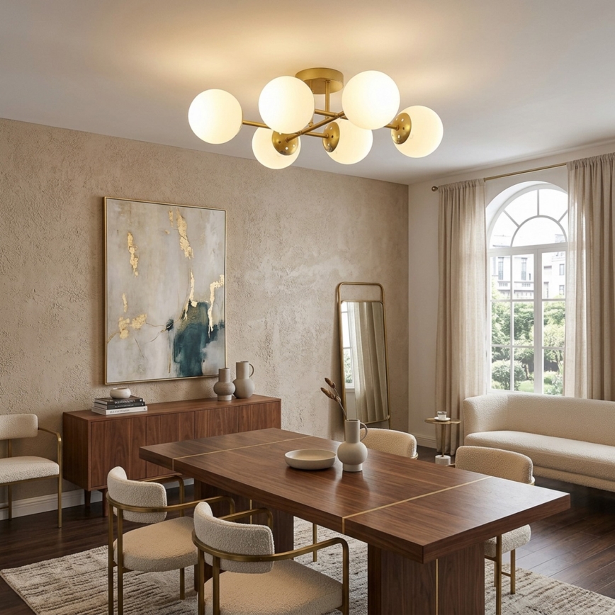 Brilagi - Prisadený luster MALONY 6xE14/20W/230V zlatý