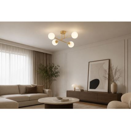 BRILAGI - Prisadený luster MILO 4xE27/60W/230V zlatý