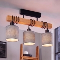 BRILAGI - Prisadený luster NUBILA 3xE27/60W/230V borovica/sivá