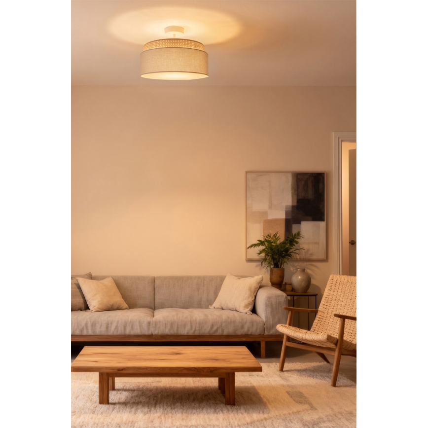 Brilagi - Prisadený luster PADOVA 1xE27/60W/230V, priemer 40 cm, béžový