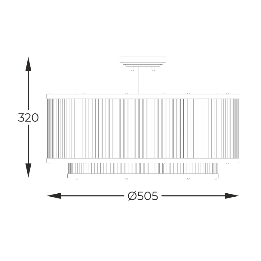 Brilagi - Prisadený luster RAMOS 6xE14/60W/230V čierny