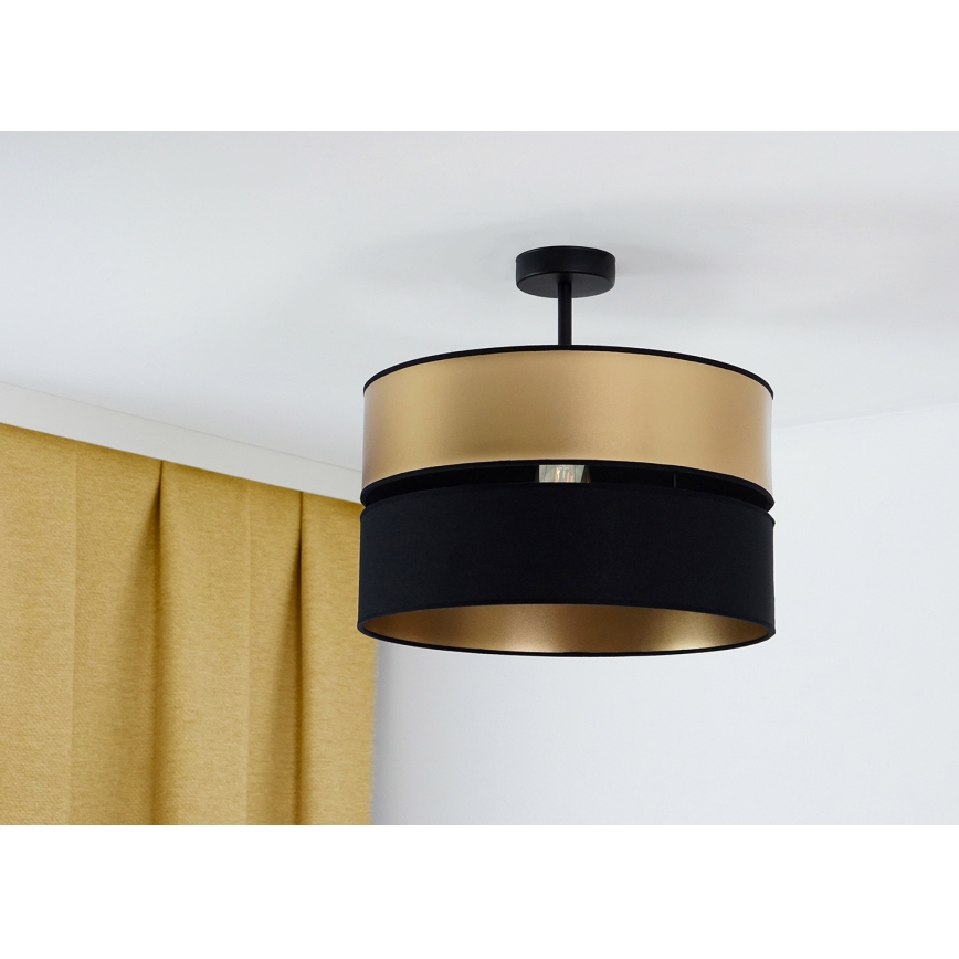 Brilagi - Prisadený luster ROYAL 1xE27/15W/230V pr. 40 cm čierna/zlatá